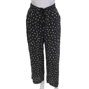 Zimmermann Womens Geometric Print Wide Leg Pants Grey White Size 0